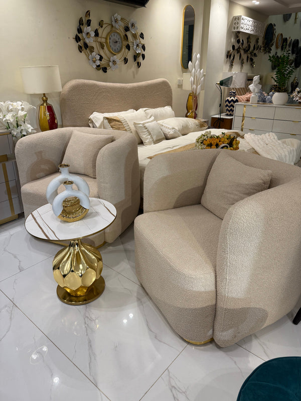 Curved Brownie sofa