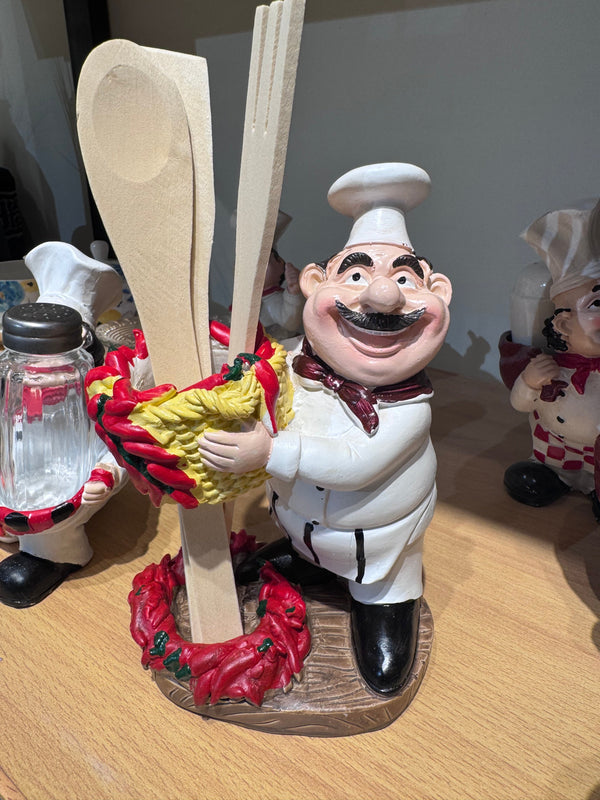 Chef spoon and fork holder