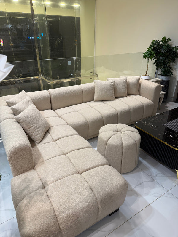 L shape Brown beary Sofa