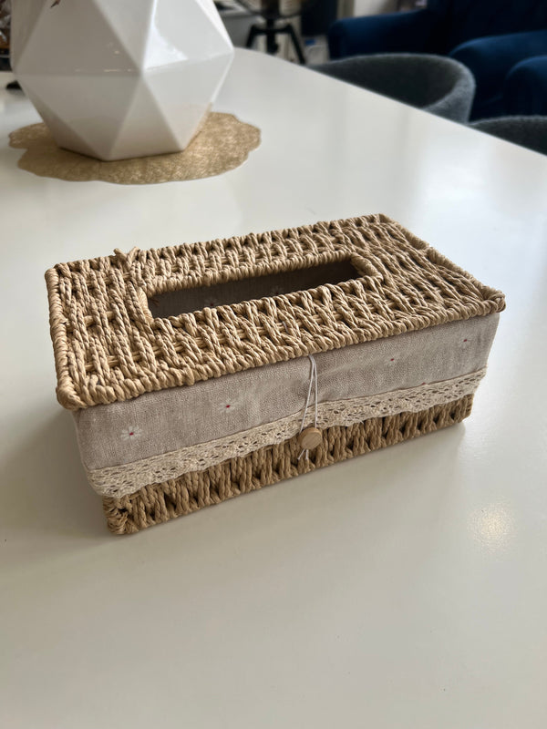 Hand Woven Rattan Tissue Box