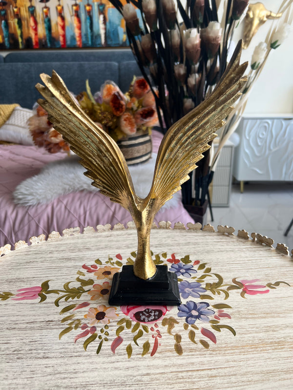 Flying Eagle Gold Sculpture