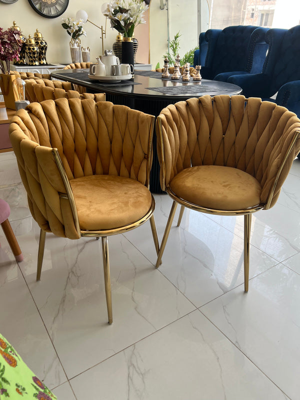 Knotted chair set of 2