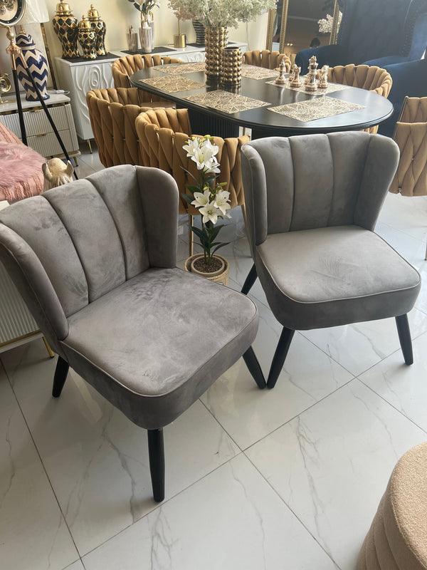 Luna Chair Velvet Grey
