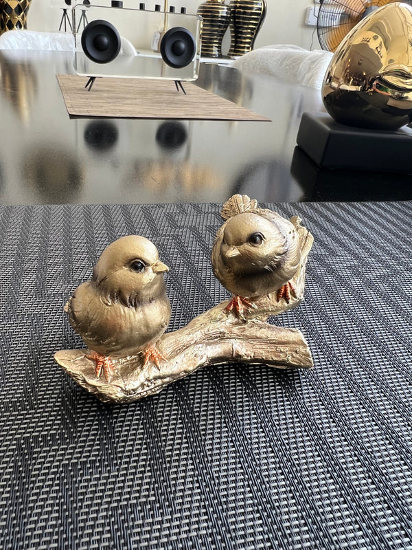 Gold Birds on branch