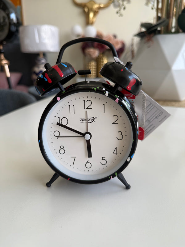 Funky clock Black small