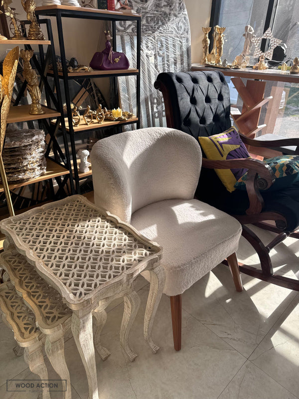 Allure Chair boucle fabric