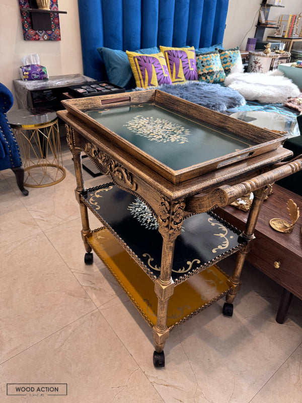 Anna detachable Wooden Trolley