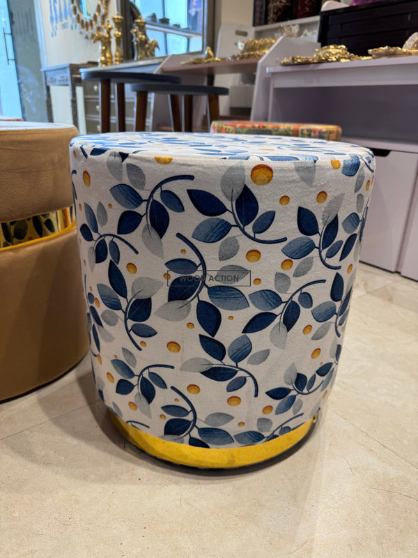 Blue pearl Premium round Stool