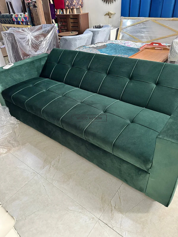Dark green Henry sofa cum bed