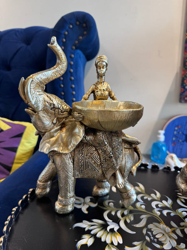 Elephant decor dull gold