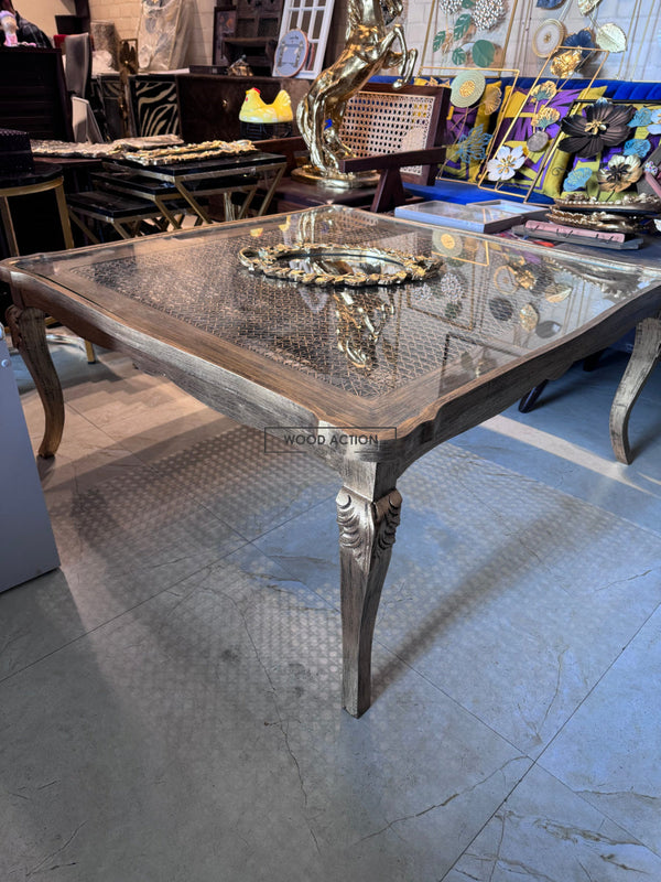 Gold cane Center Table