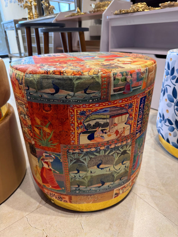 Mughal Premium round Stool