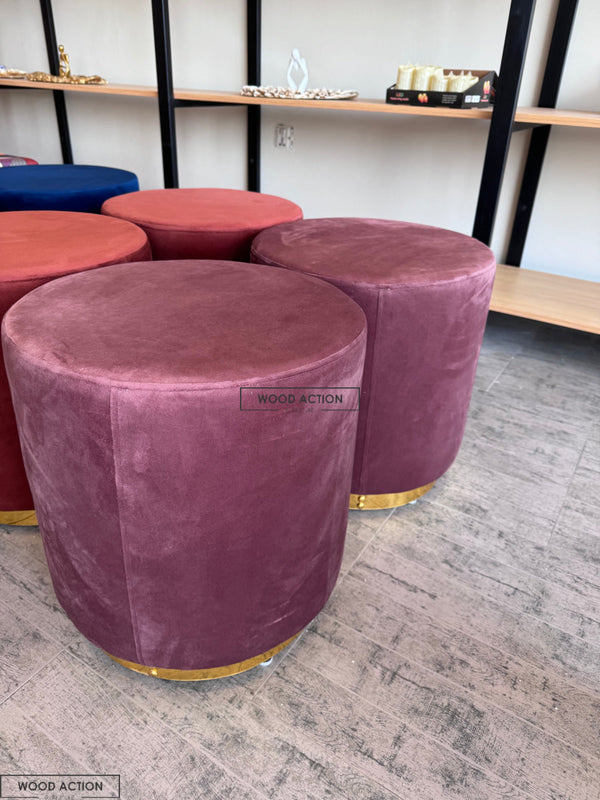 Premium round Stool Premium Red