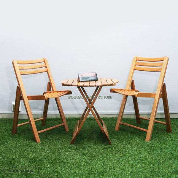 Three piece Beech wood Table and Chair Bundle